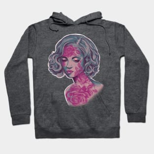 Retro Rose Girl Hoodie